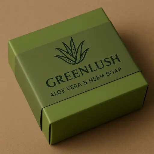 Green lush aloevera and neem soap